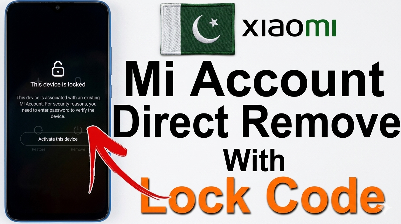 Xiaomi  Pakistan  Mi Account Lock Remove ✅️