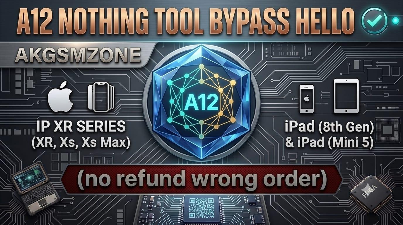 A12+ Nothing Tool  Bypass Hello   [ XR XS XsMax 3rd 5th 8th ]   ✅️   No refund wrong order
