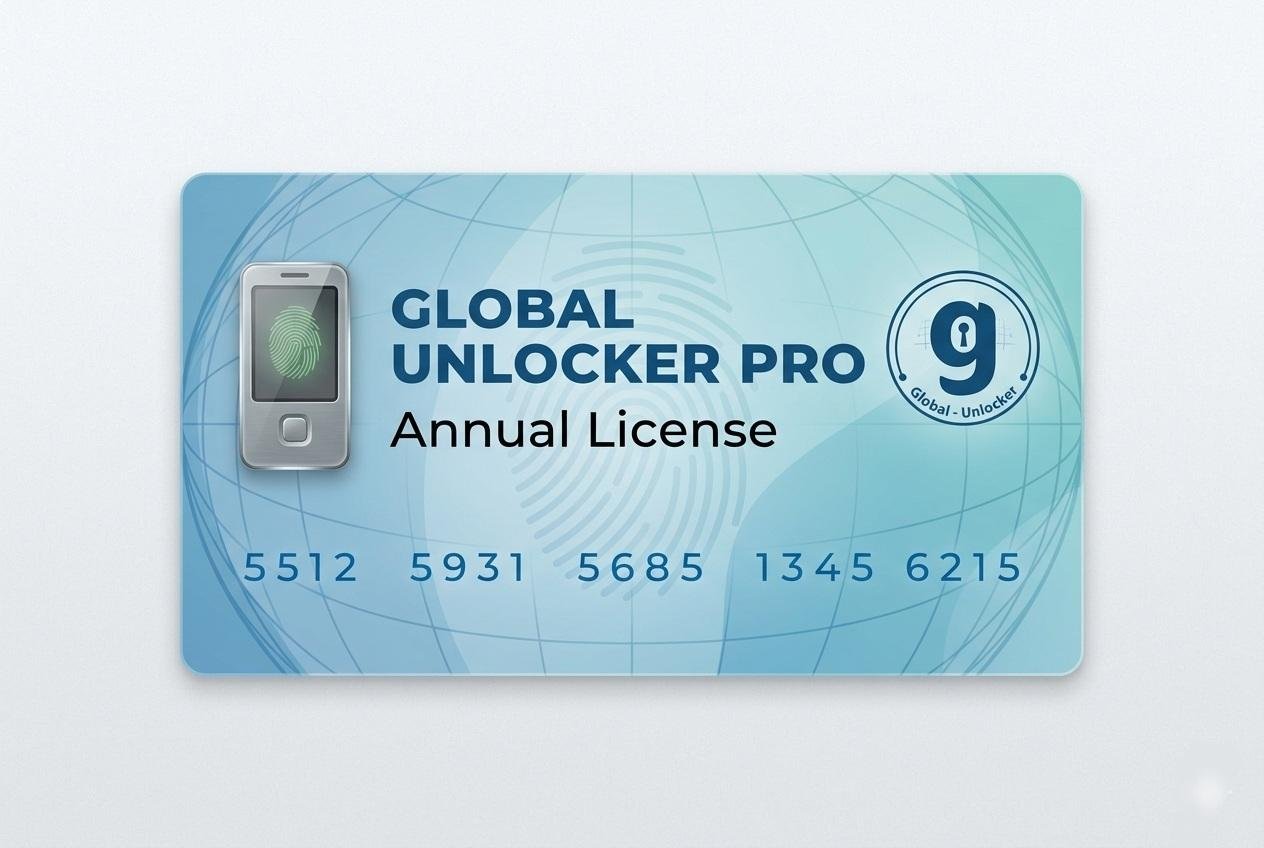 Global Unlocker Pro Tool 1 Year Activation New User